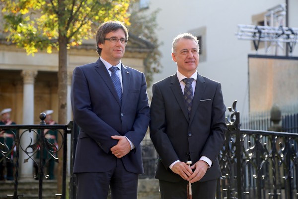Iñigo Urkullu y Carles Puigdemont, president de la Generalitat de Catalunya