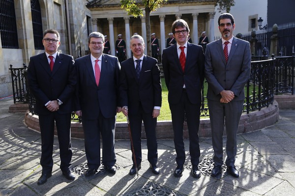 I. Landa, J.Mª Aburto, Iñigo Urkullu, G. Urtaran y E. Goia