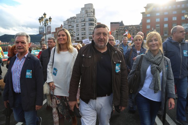 EAJ-PNV en la manifestación de Gure Esku Dago en apoyo al referéndum en Catalunya