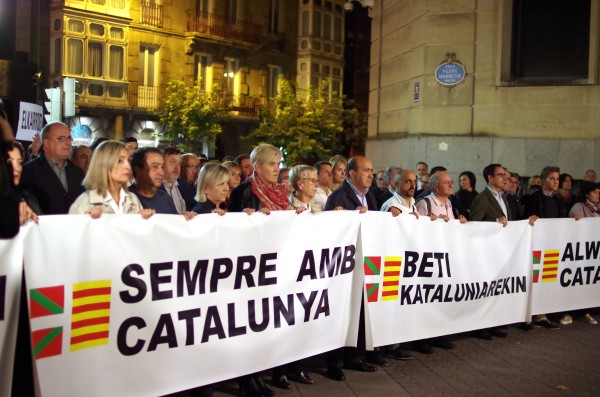 Concentración de la Asamblea Nacional contra el 155 y las detenciones