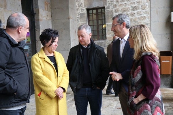 Mitin Bergara. Elena Lete, Markel Olano, Joseba Egibar, Iñigo Urkullu