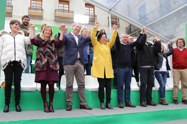Mitin Bergara. Elena Lete, Markel Olano, Joseba Egibar, Iñigo Urkullu