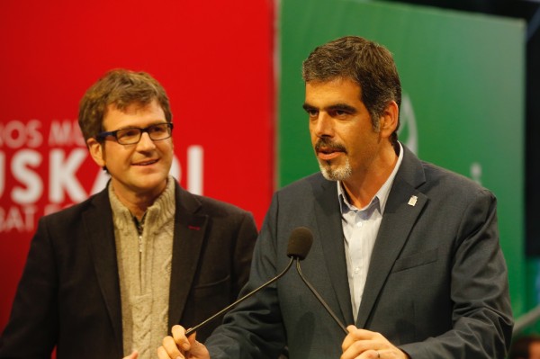 Mitin Bilbao. Fin campaña. Izaskun Bilbao Barandica, Iñigo Urkullu, Andoni Ortuzar