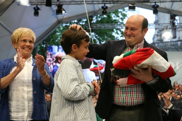 Mitin Bilbao. Fin campaña. Izaskun Bilbao Barandica, Iñigo Urkullu, Andoni Ortuzar