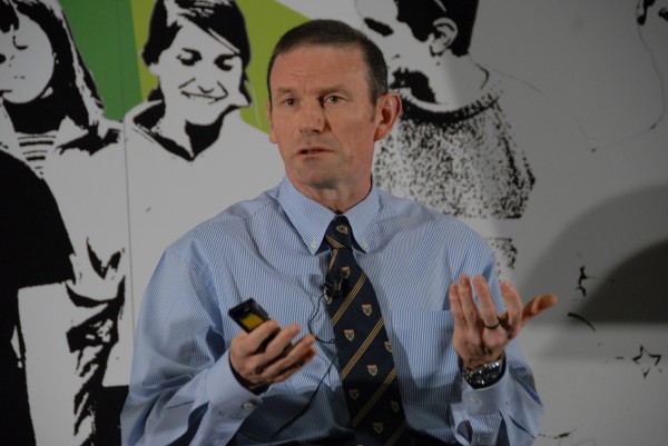 Ibarretxe en el acto de la universidad