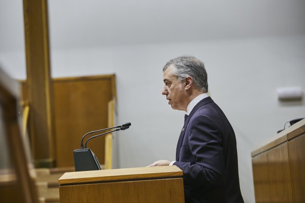 Urkullu Lehendakariaren agerraldia, Jaurlaritzaren lanari buruz azalpenak emateko Covid-19 pandemiaren aurrean