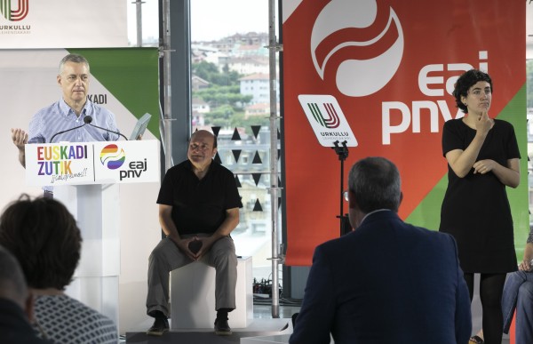 Mitin Tabakalera Donostia - Bakartxo Tejeria, Iñigo Urkullu, Andoni Ortuzar