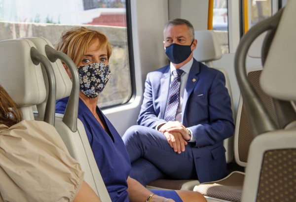 Eurorregioari buruzko ekitaldia. Iñigo Urkullu, Arantxa Tapia.