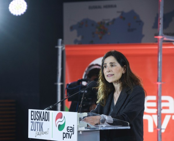 Mitina Azpeitia. Bakartxo Tejeria, Joseba Egibar, Andoni Ortuzar.