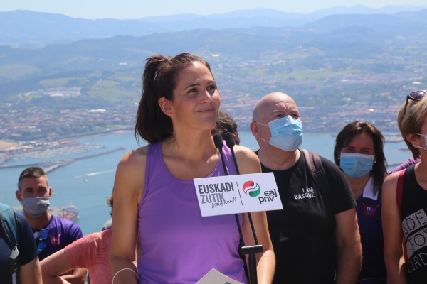 Subida a Zaldiaran, Ernio y Serantes Iñigo Urkullu, Bakartxo Tejeria, Leixuri Arrizabalaga