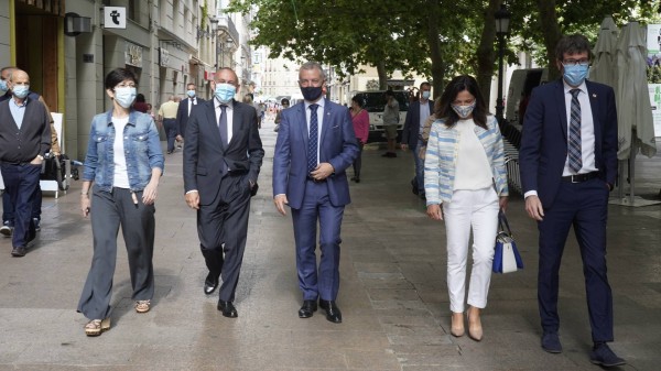 Iñigo Urkullu, Estefanía Beltran de Heredia, Beatriz Artolazabal, Ramiro González y Gorka Urtaran