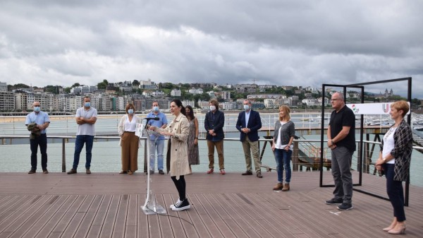 Hauteskunde ekitaldia Donostian - Bakartxo Tejeria, Joseba Egibar.