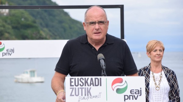 Hauteskunde ekitaldia Donostian - Bakartxo Tejeria, Joseba Egibar.