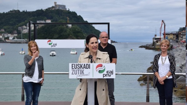 Hauteskunde ekitaldia Donostian - Bakartxo Tejeria, Joseba Egibar.