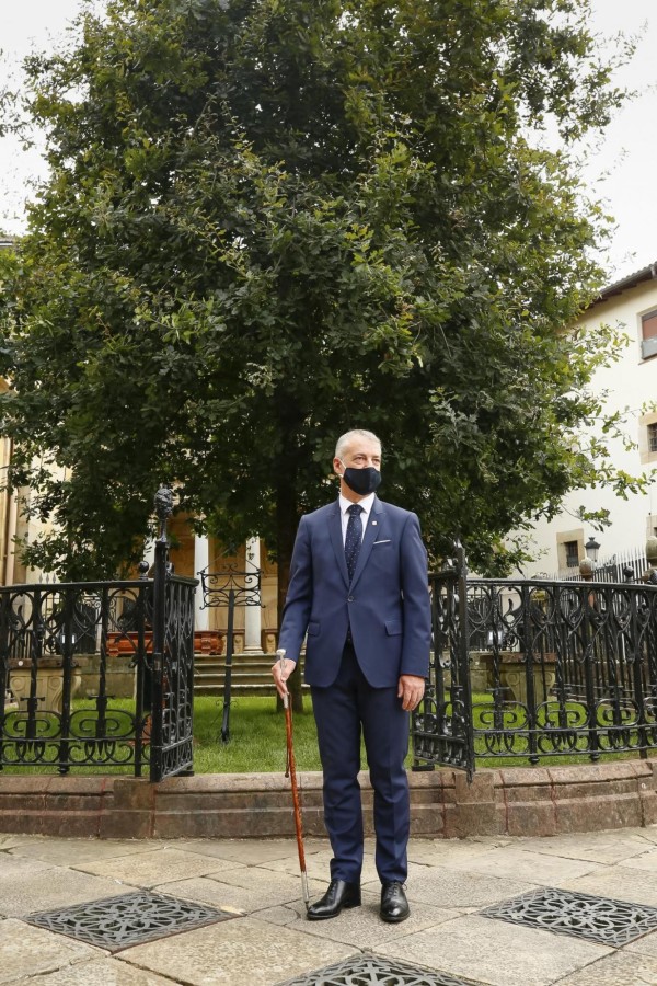 Lehendakari Iñigo Urkullu jura su cargo ante el árbol de Gernika - 2020