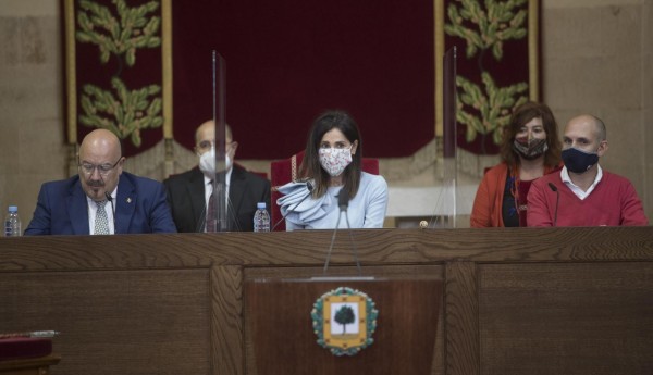 Lehendakari Iñigo Urkullu jura su cargo ante el árbol de Gernika - 2020