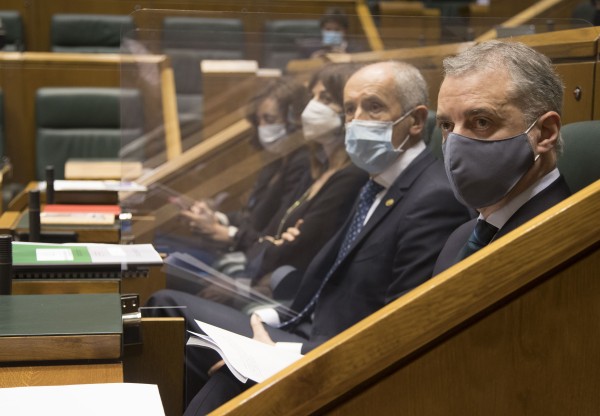 Pleno Ordinario en el Parlamento Vasco (22-04-2021) 