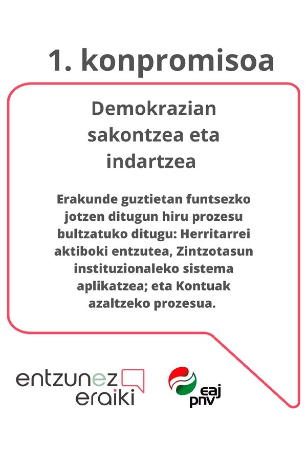 Entzunez Eraiki: 10 compromisos