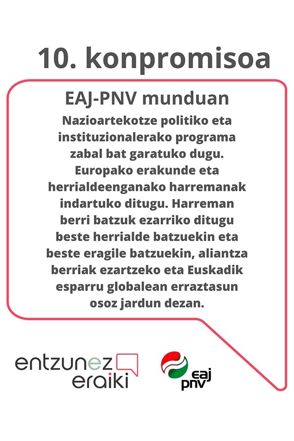 Entzunez Eraiki: 10 compromisos