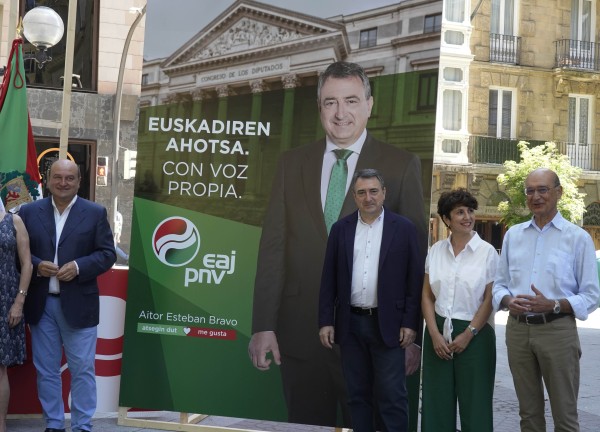 Uztailaren 23ko hauteskundeetarako EAJ-PNVk aukeratu duen goiburuaren aurkezpena