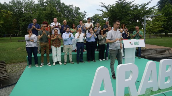 Mitin de balance de mitad de legislatura foral y municipal en Amurrio