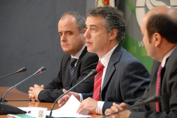 Joseba Egibar, Iñigo Urkullu y Andoni Ortuzar