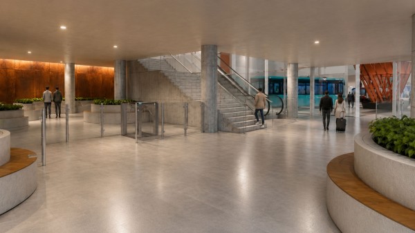 La estación por dentro