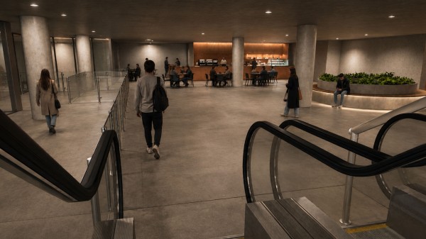 Entrada y cafetería