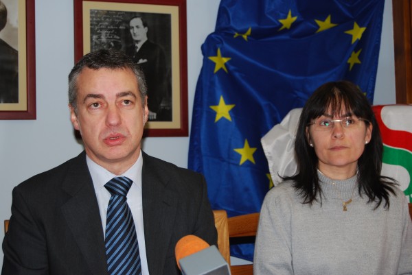 Rueda de prensa en San Juan de Luz