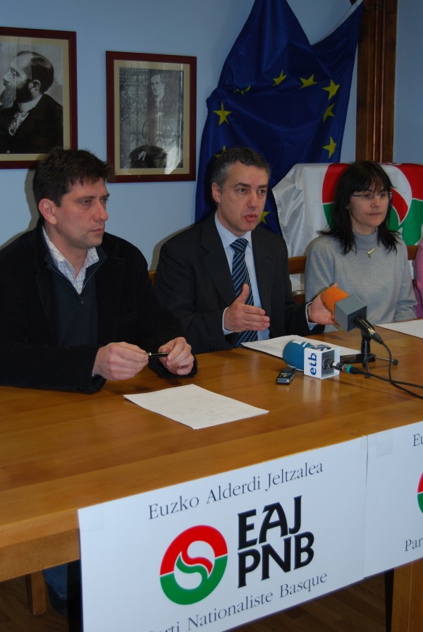 Rueda de prensa en San Juan de Luz