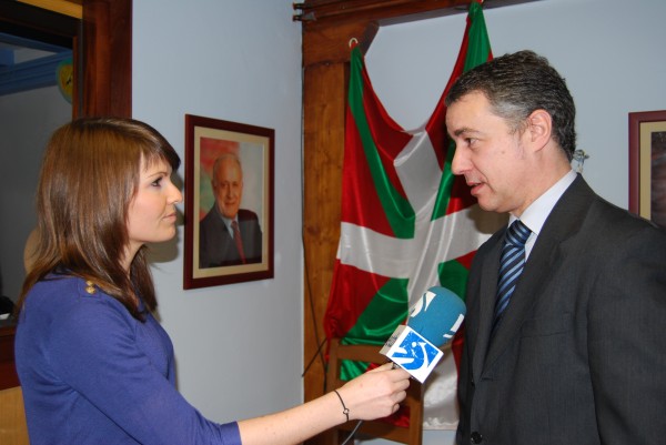 Rueda de prensa en San Juan de Luz