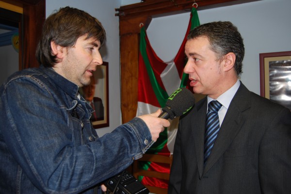 Rueda de prensa en San Juan de Luz