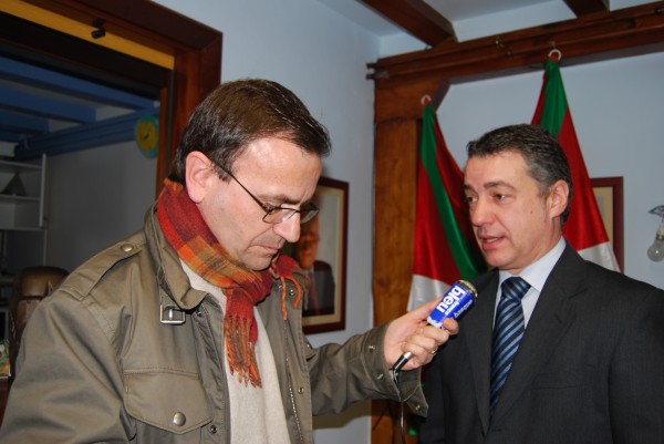 Rueda de prensa en San Juan de Luz