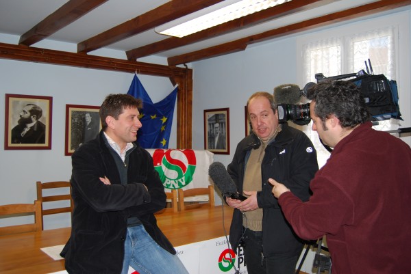 Rueda de prensa en San Juan de Luz