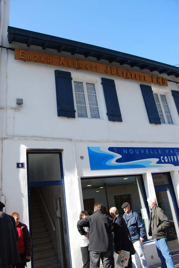 Rueda de prensa en San Juan de Luz