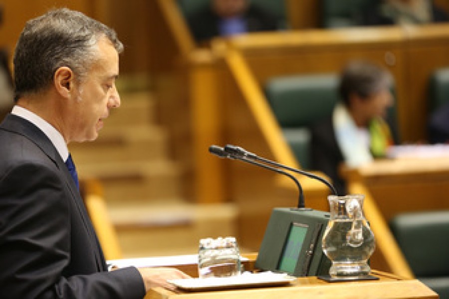 Discurso de Iñigo Urkullu en el pleno de investidura Discurso de Iñigo Urkullu en el pleno de investidura