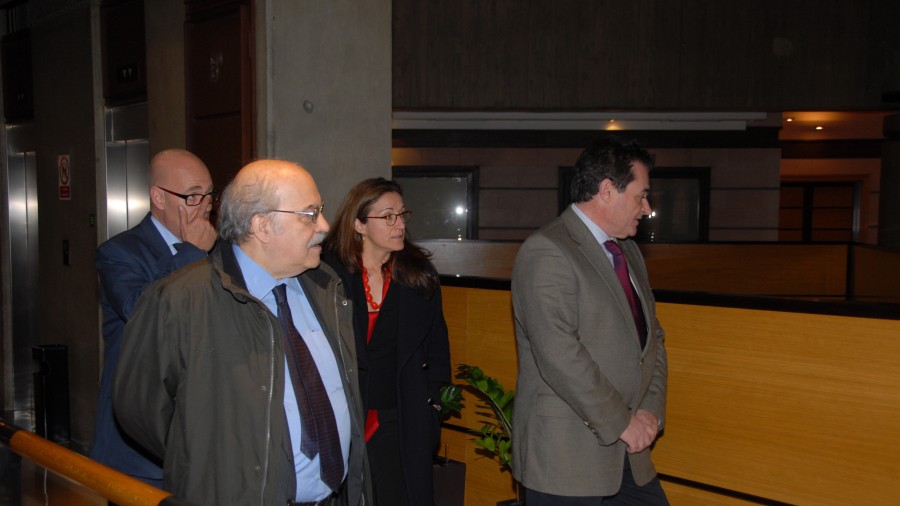 Reunión Iñigo Urkullu y conseller de Economía de la Generalitat de Catalunya, Andreu Más-Colell