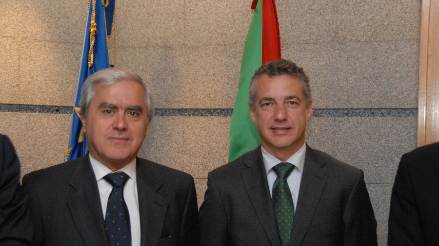 Iñigo Urkullu con el embajador de Portugal 