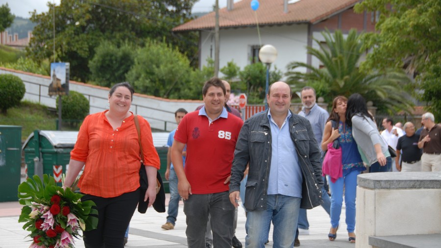 Andoni Ortuzar Bakioko Alderdikide egunean 