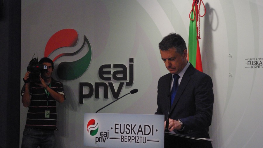 Iñigo Urkulluren prentsaurrekoa (Sabin Etxea)