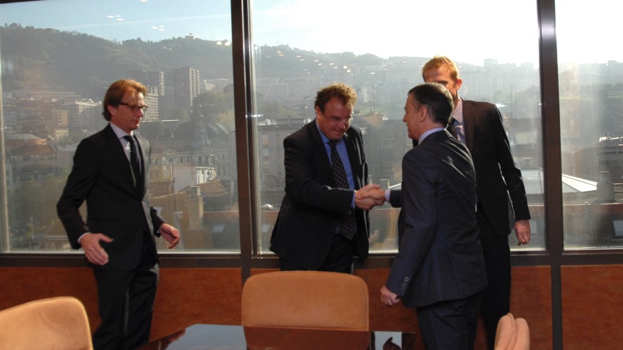 Iñigo Urkullu con representantes de los gobiernos de los Países Bajos, Suecia y Dinamarca