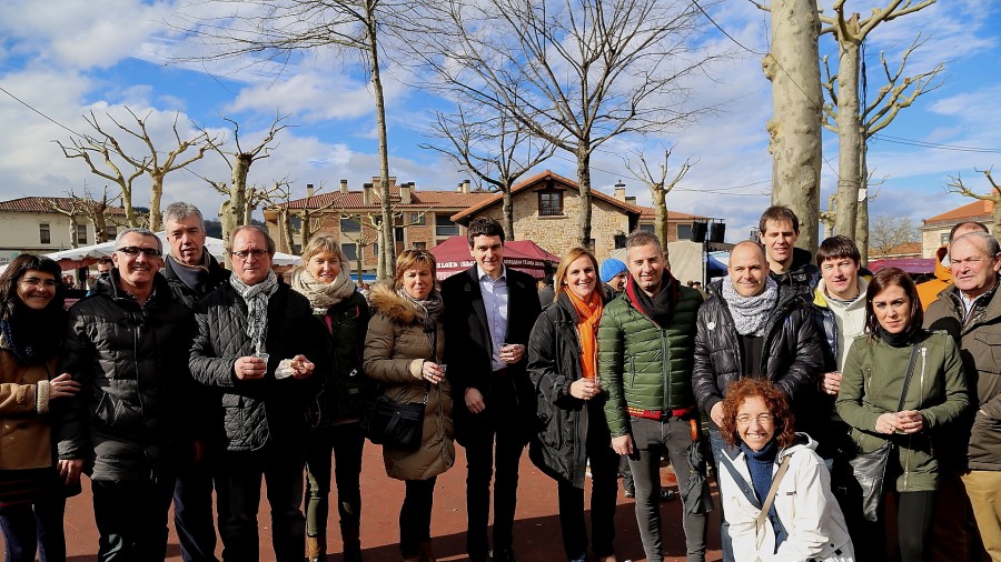 Itxaso Atutxa en Abadiño el día de San Blás