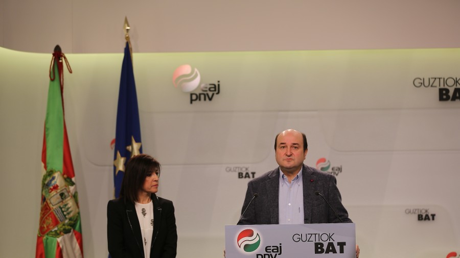 Declaración de Andoni Ortuzar tras el anuncio del CIV