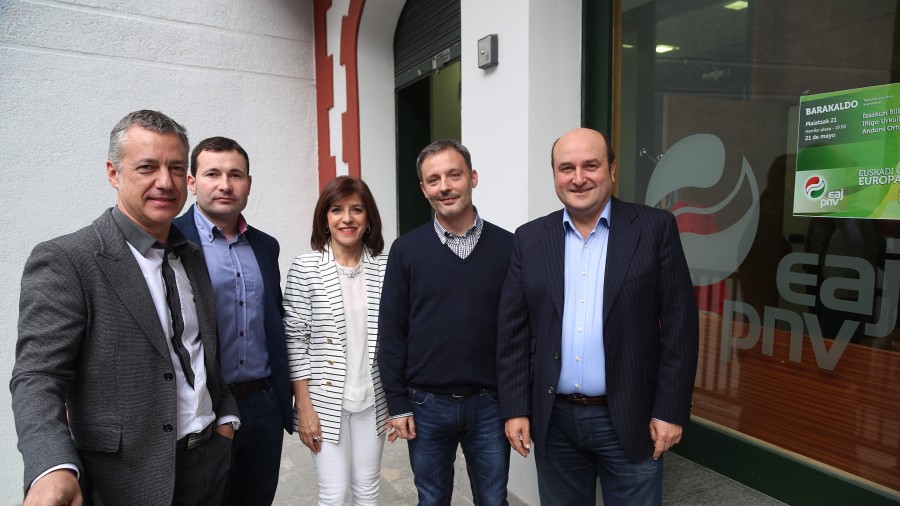 Izaskun Bilbao, Iñigo Urkullu, Andoni Ortuzar Barakaldoko ekitaldian