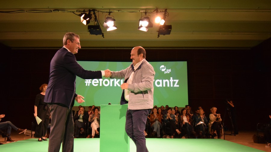Presentación de los candidatos a Diputado General de Gipuzkoa, alcalde de Donostia y candidatos-as a alcaldes de municipios guipuzcoanos