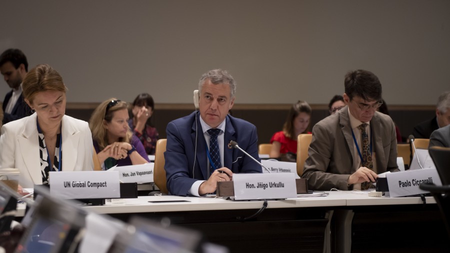 El Lehendakari Urkullu destaca la gobernanza multinivel y partenariado como vía para extender el compromiso con los Objetivos de Desarrollo Sostenible a todas las instituciones públicas