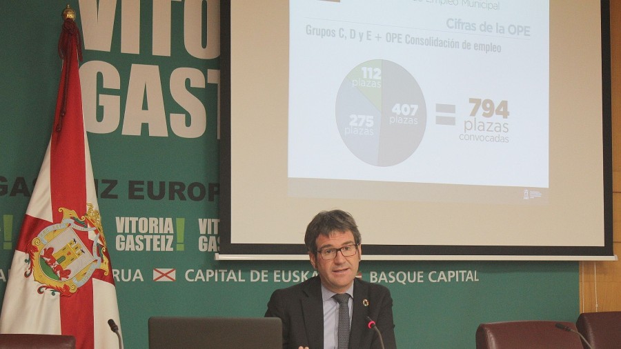 El Gabinete Urtaran aprueba una OPE de casi 800 plazas para puestos administrativos, de mantenimiento, información y control y otras categorías