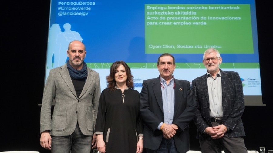 Lanbide presenta un proyecto para impulsar el empleo verde en los municipios con mayor tasa de desempleo de cada territorio Lanbide presenta un proyecto para impulsar el empleo verde en los municipios con mayor tasa de desempleo de cada territorio