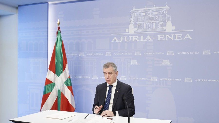 Lehendakari Urkullu: “La contención y mitigación del virus es la prioridad para Euskadi”