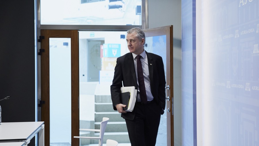 Iñigo Urkullu Lehendakariak Aste Santuan etxean geratzeko deia egin du, konfinamendu eta autobabeserako neurriei eutsiz